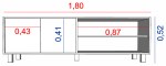 MESA TV HASTA 75" 4100-EV EVE TABLES