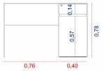 Escritorio Para Notebook de 116 Cm 3045-BM Blanco TABLES