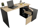 Escritorio Con Mueble Bajo de 139 Cm 3048-CON Olmo Negro TABLES