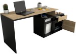 Escritorio Con Mueble Bajo de 139 Cm 3048-CON Olmo Negro TABLES