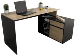 Escritorio Con Mueble Bajo de 139 Cm 3048-CON Olmo Negro TABLES