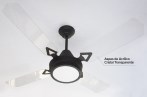 Ventilador De Techo C1519 Blanco 90 W Con Luz AUVENT - AUVENT VENTILADORES  DE TECHO - Megatone