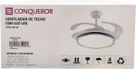 VENTILADOR DE TECHO RETR. EVA-42-W LED BL CONQUEROR