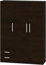 Placard 3 Puertas De 130 Cm Pac13 Wengue 