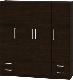 Placard 4 Puertas De 173 Cm Pac170 Wengue 