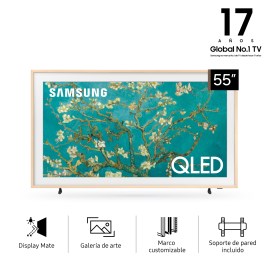 Smart Tv  55 Pulgadas Qled 4K Ultra Hd Con Marco Bei...