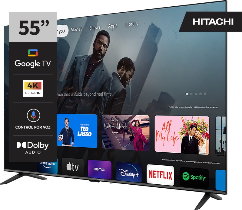 Smart Tv 4k 50 Pulgadas Hitachi Le504ksmart21 Hdr Bt Android
