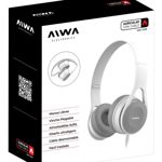 Auriculares Vincha Plegable Manos Libres Aiwa Ava 102 Blanco