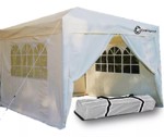 Gazebo Exahome Rafia 3x3mts Con Puerta y Ventanas (incluye cierre y bolso)