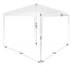 Gazebo Exahome Rafia 3x3mts Con Puerta y Ventanas (incluye cierre y bolso)