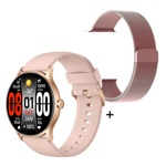 Reloj Inteligente Mujer Smartwatch Nictom NT16 Sumergible + Malla Metal Rosa de Regalo