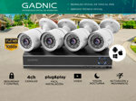 Cámaras de Seguridad + DVR Gadnic x4 Interior / Exterior IP CCTV Visión Nocturna