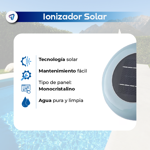 Ionizador Pileta Piscinas Solar Boya Ionizadora Anti Sarro Y Bacterias 150M3 Waggs