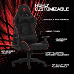 Silla Gamer Argomtech Ergo Fx De Escritorio Ergonómica Rojo