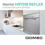 Horno Domec HRTS18 Reflex, multigas, spiedo, espejado