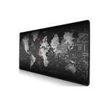 Mouse Pad Gamer 90x40cm Antideslizante Mapa Mundi Escritorio - NEGRO