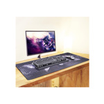 Mouse Pad Gamer 90x40cm Antideslizante Mapa Mundi Escritorio - NEGRO