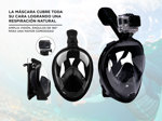 Mascara Snorkel Gadnic Buceo Integral Conexion Gopro