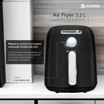 Freidora De Aire Air Fryer Suono Mecánico 3.2 L 1450 W