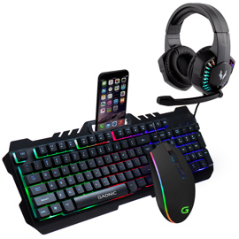 Kit Gamer Teclado Mouse Rgb Usb + Auriculares Gamer ...