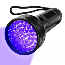 Linterna 51 Led Uv  L32f Lámpara Uv Detector Luz Neg...