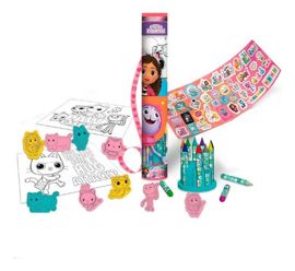 Gabby Dollhouse Mega Tubo De Actividades Kit Escolar