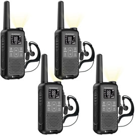 Kit 4 Mini Walkie Talkie  Bidireccional De Largo Alc...