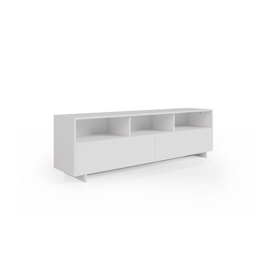 Rack Mesa Mueble Tv Moderno 60 Pulgadas 160Cm Color Blanco