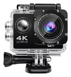 Camara Deportiva  4K Ultra Hd Sumergible 30M Acción