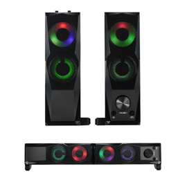 Parlante Gamer Rgb  2 En 1 Pc Y Barra De Sonido