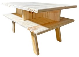 Mesa Ratona De Arrime En Pino Madera Nordica Escandi...