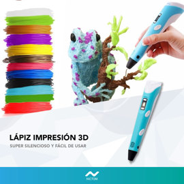 Lapiz 3d Celeste Impresora Lapicera 3d Con Lcd Fuente y Filamentos de  Regalo – Candy-HO