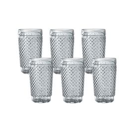 Set X 6 Vasos De Agua 255 Cc Vidrio Barroco