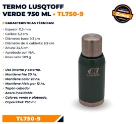 Termo Stanley 750ml Botella De Agua Acero Inox Tecnofast