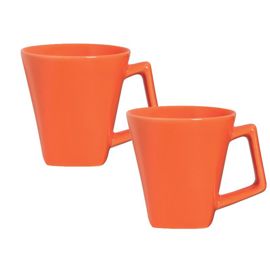 Mini Quartier  Set X 2 Jarros Mug 220 Cc Naranja 