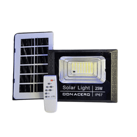 Reflector Led 25W Con Panel Solar Exterior + Control...