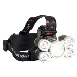 Linterna Vincha Cabeza Minero 5 Led Recargable Zoom Camping