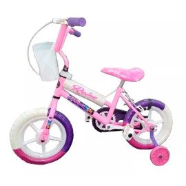 Bicicleta Infantil Infantil  Bic81ch R12 Color Rosa ...