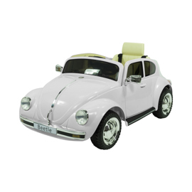 Auto A Bateria 12V Volkswagen Beetle Blanco