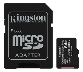 Memoria Micro Sd  64Gb C/ Adaptador Clase 10 100Mb/S