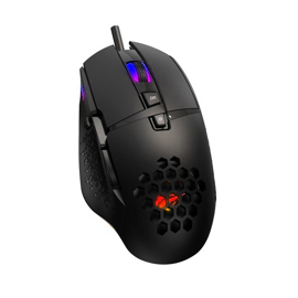 Mouse Gamer  Con Cable Ms1022 Rgb Negro