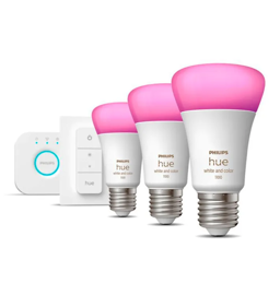 Kit Inicio Philips Hue Lámparas Led E27 8W A60 Rgb &...