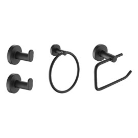 Set Accesorios De Baño 4 Piezas  Sensus Negro 73228N...