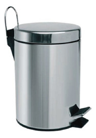 Tacho Basura Acero Inox  Baño Cocina Cesto 5 L  C500...