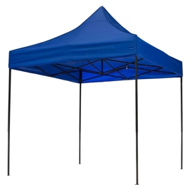 Gazebo  De Acero Plegable Azul 3×3 FiGzbplyAz