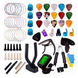 Kit De Accesorios Para Guitarra Acustica Cuerdas 66 ...