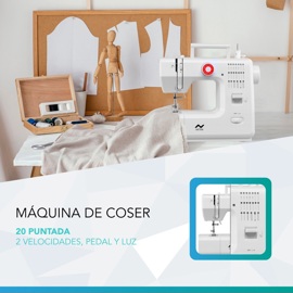 Máquina de Coser Nictom MC02 Recta 12 Tipos de Puntadas - DX