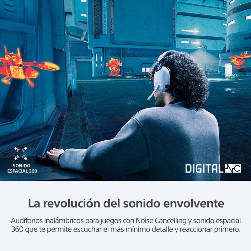 Auricular Inalambrico Bluetooth Gamer Noise Cancel Sony H9 - SONY  AURICULARES Y SONIDO GAMER - Megatone