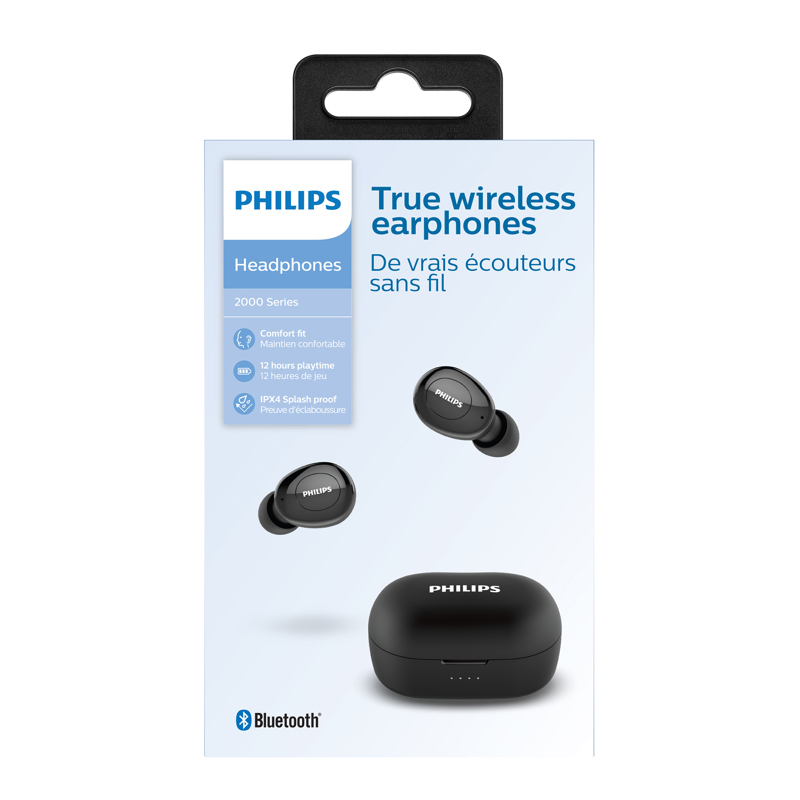 Auriculares True Wireless Inalámbricos Philips TAT2205BK/00