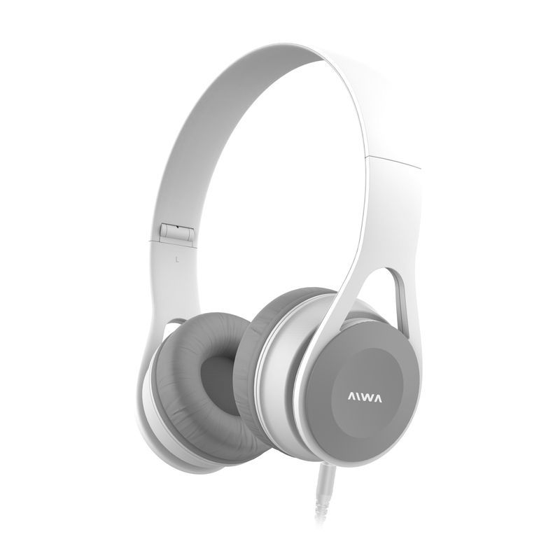 Auriculares Vincha Plegable Manos Libres Aiwa Ava 102 Blanco